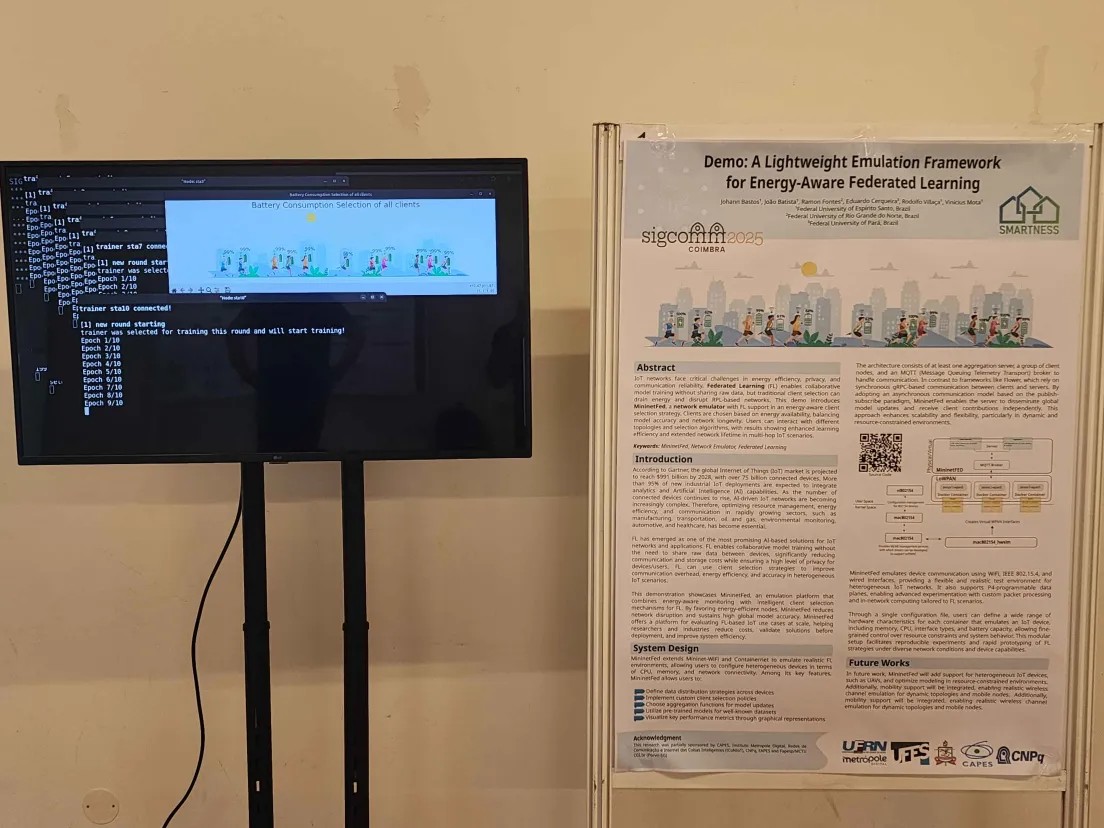 MininetFed Presented as Demo at ACM SIGCOMM 2025